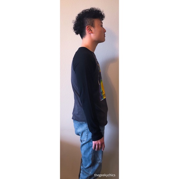 Men’s Pink Floyd Darkside of the Moon Raglan Shirt - Picture 5 of 7